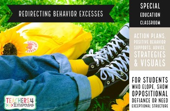 Preview of REDIRECTING BEHAVIOR * SPECIAL EDUCATION * Student Contracts * Visuals *EDITABLE