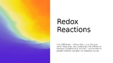 Redox Reaction PPT Lesson