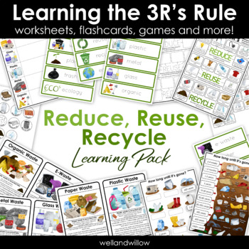 Preview of Reduce, Reuse, Recycle Learning Pack, 3R's Rule