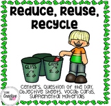 Creative Curriculum Reduce Reuse Recycle Question of the Day | TPT