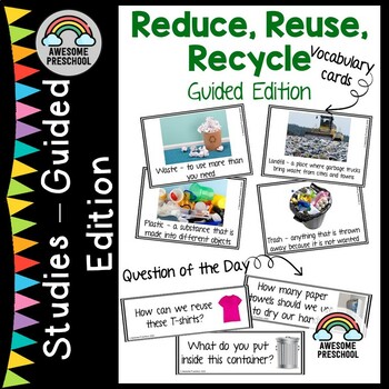 Preview of Reduce, Reuse, Recycle Study - GUIDED EDITION (Creative Curriculum®)