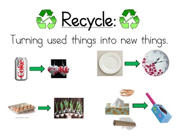 reduce reuse and recycle vocabulary cards by mrsteacherlady tpt