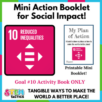 Preview of Reduced Inequalities (SDG 10) Take Action Mini Foldable Booklet