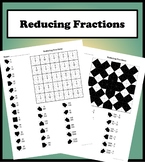 Reducing Fractions Color Worksheet