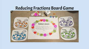 Preview of Reducing Fractions/Equivalent Fractions Board Game