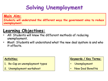 how government reduce unemployment