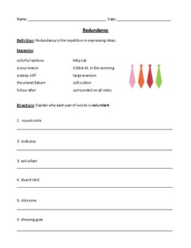 The Worksheet On Redundancy Worksheet Answer Key - Fill Online, Printable,  Fillable, Blank