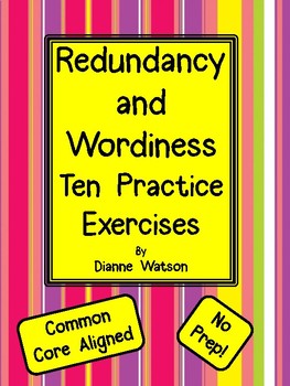 Preview of Redundancy  and  Wordiness--Ten Practice Exercises
