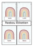 Reebou Etiketten - étiquettes arcs-en-ciel