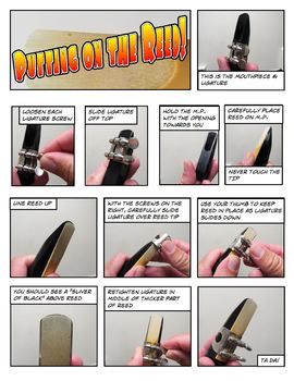 Preview of Reed and Mouthpiece Assembly Comic Strip