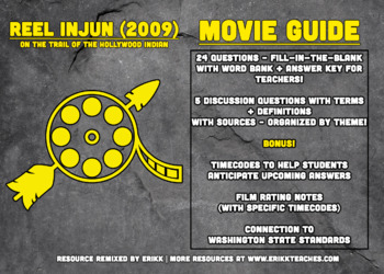 Preview of Reel Injun Movie Guide (and Answer Key) + Discussion Questions (and Handout)!
