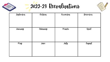 Preview of Reevaluation Calendar