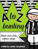 Referee Stripe Alphabet Bunting Letters