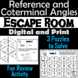 Reference Angles and Coterminal Angles Activity: Algebra E