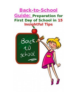 Preview of Reference - 15 Insightful Tips: Teacher's Back-to-School Guide (Any Subject)