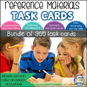 Preview of Reference Materials Task Cards Bundle