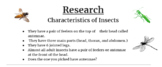 Reference Books & Research: Characteristics of Insects
