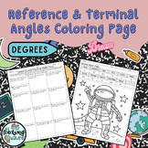 Reference & Co-terminal Angles (Degree Only) Coloring Page