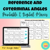 Reference & Coterminal Angles Printable & Digital Maze Activities