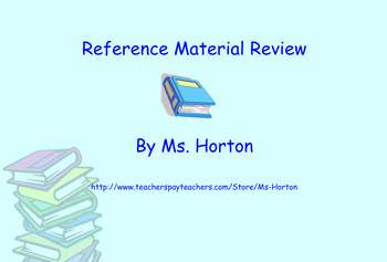 Preview of Reference Material SmartBoard Review with Activities