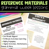 Reference Materials Activities | Full Week Lesson Plans fo