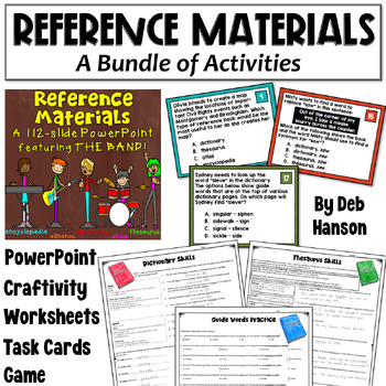 Preview of Reference Materials Bundle: Dictionary, Thesaurus, Encyclopedia, Atlas, Almanac