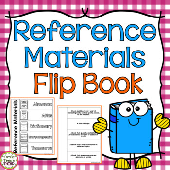 Preview of Reference Materials Flip Book: Dictionary, Thesaurus, Atlas, and More