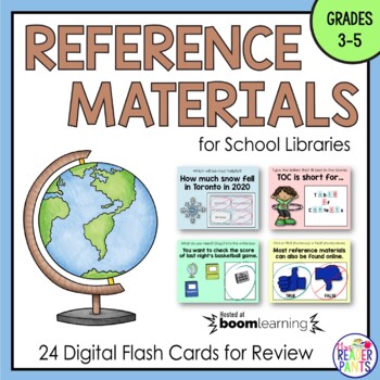 Preview of Reference Materials -- Library BOOM Cards