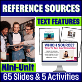 Reference Materials - Reference Sources Text Features - Us