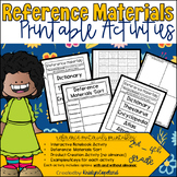Reference Materials Printable Activities