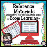 Reference Materials Task Cards - Boom Cards Interactive Ta