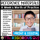 Reference Materials and Sources Lesson, Practice, & Assess
