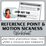 Reference Point & Motion Sickness - Worksheet - Relative Motion