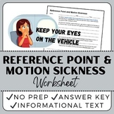 Reference Point & Relative Motion Worksheet: Motion Sickne