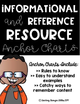 Preview of Distance Learning Reference Resource Anchor Chart