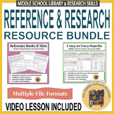 Reference Resource Bundle  - Middle School Library Researc