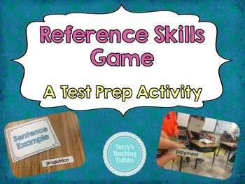 Preview of Reference Skills Game - Dictionary Skills Test Prep for Upper Elementary