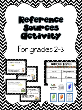 Preview of Reference Sources Activity for Grades 2-3