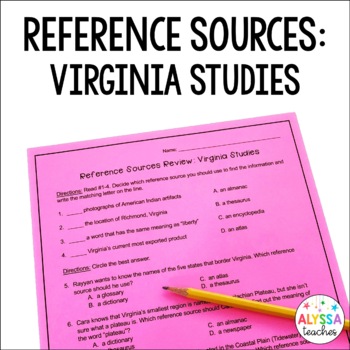 Preview of Reference Sources Review for Virginia Studies | Cross-Curricular