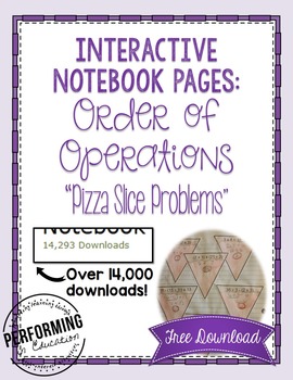 Preview of Order of Operations Interactive Math Notebook Freebie