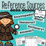 Reference Sources Task Cards with QR Codes