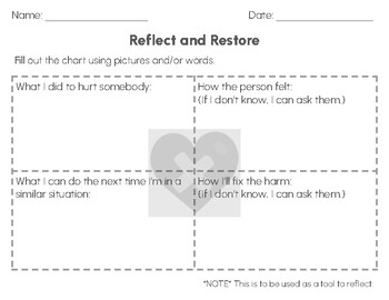 Preview of Reflect & Restore: A Restorative Practice