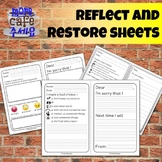 Reflect and Restore Sheets for PreK to 8 Restorative Practices
