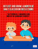 Reflect and Grow A month of Daily Classroom Reflections