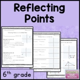 Reflecting Points on a Coordinate Plane Worksheets