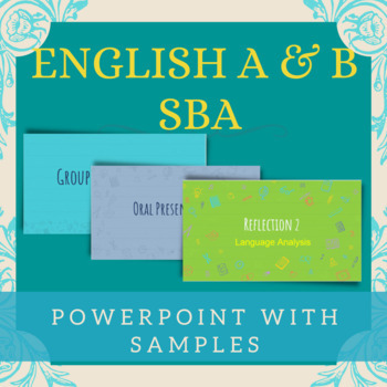 English A B Sba Powerpoint With Samples Cxc Csec By English With Ms C