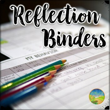 Preview of Weekly Reflection Binders to Track Behavior, Grades, & More - Editable
