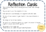 Reflection Cards - Exit Tasks - Thinking about Learning - 