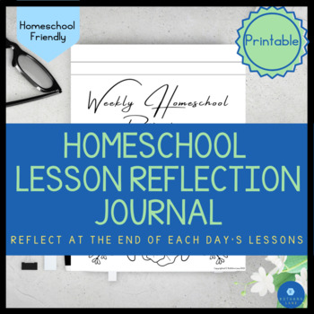 Preview of Reflection Journal for Homeschool Families Daily Lesson Reflection for Teachers