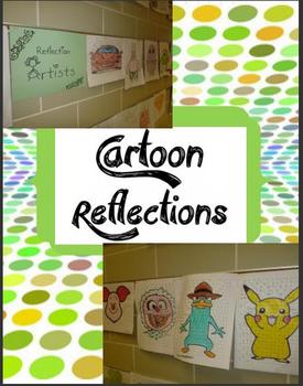 Preview of Reflection & Line of Symmetry Cartoon Artists